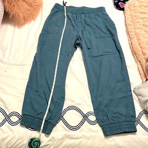 A new day joggers in slate blue. Worn twice. Great condition!